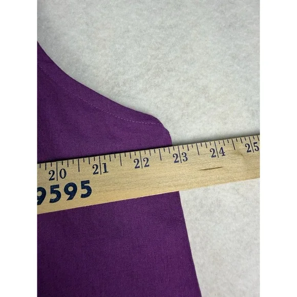 Liz Claiborne Womens Sleeveless Button Front Top‎ Purple Size XL NWT - Picture 3 of 8